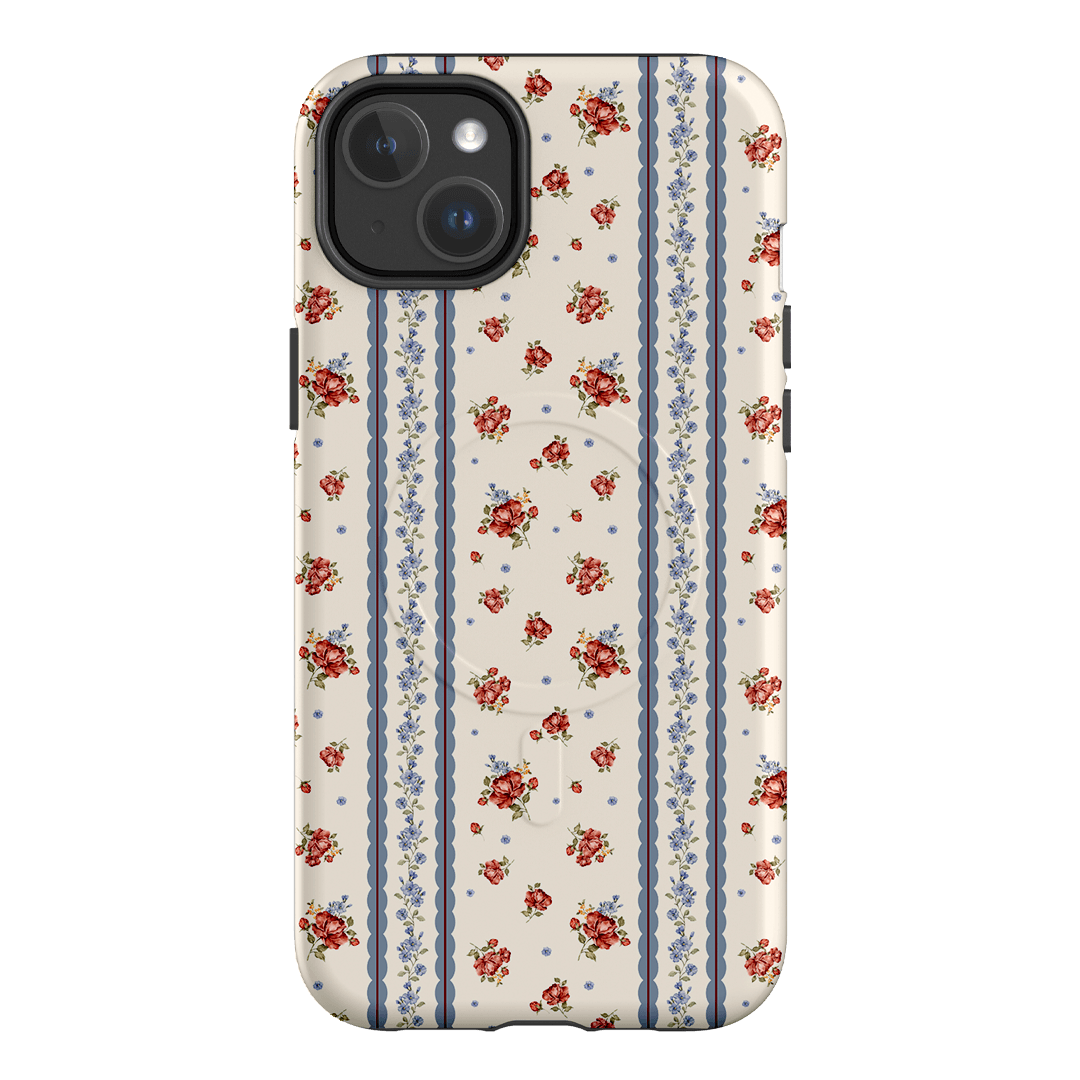Rose Stripe Printed Phone Cases iPhone 14 Plus / Armoured MagSafe by Kasiags Art - The Dairy
