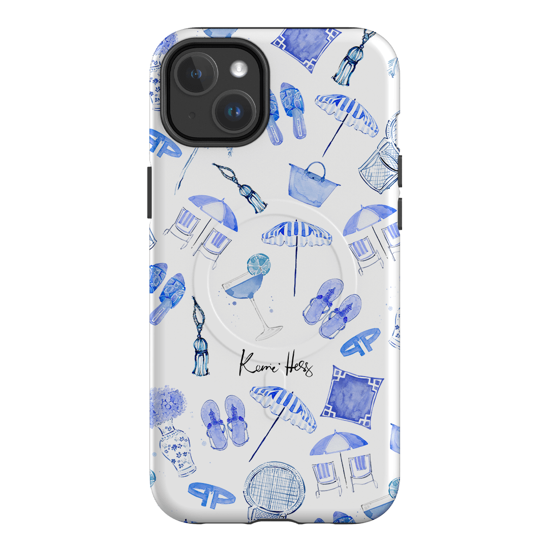 Santorini Printed Phone Cases iPhone 14 Plus / Armoured MagSafe by Kerrie Hess - The Dairy