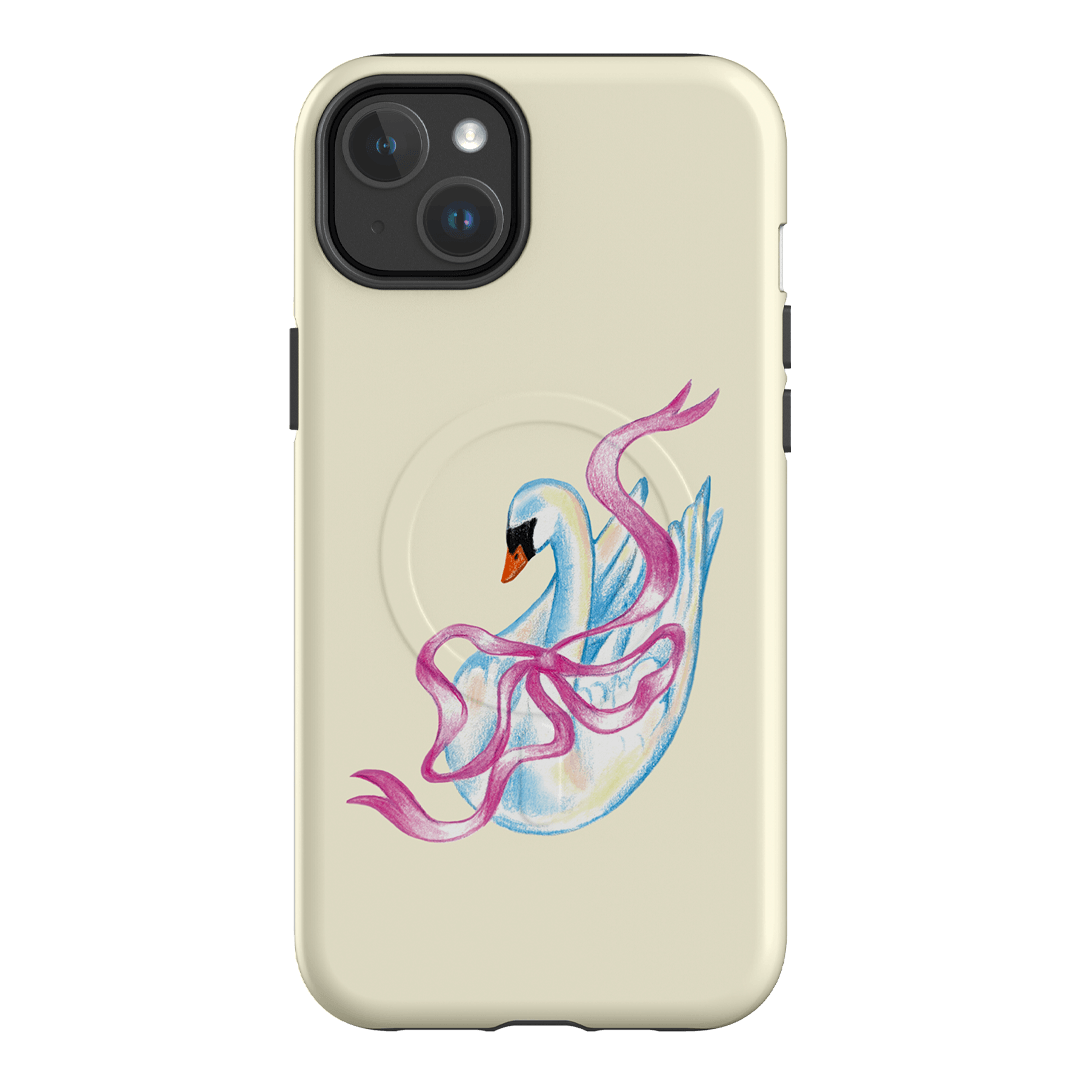 Satin Swan Printed Phone Cases iPhone 14 Plus / Armoured MagSafe by Femke Studio - The Dairy