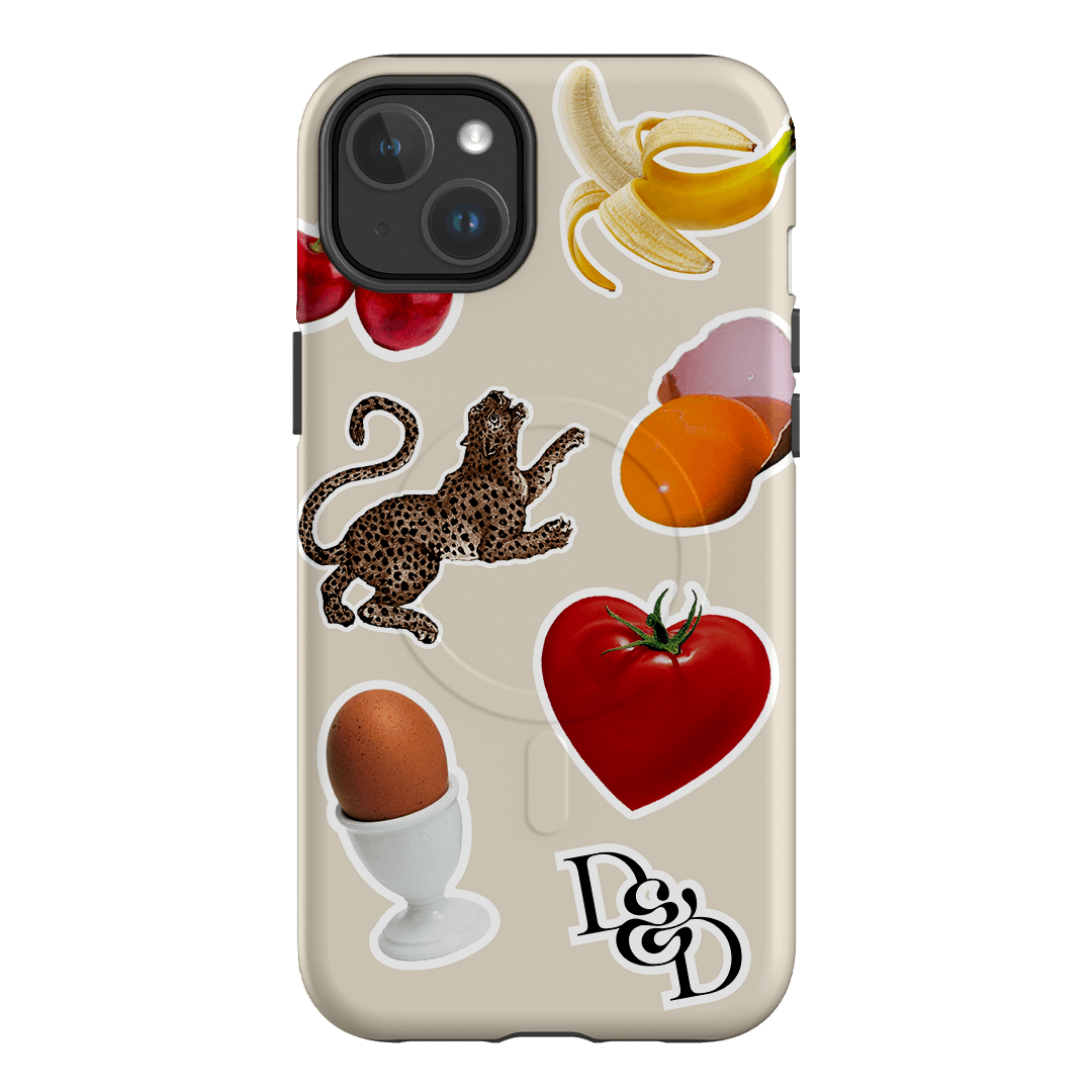 Sunday Stickers Cream Printed Phone Cases iPhone 14 Plus / Armoured MagSafe by Desmond & Dempsey - The Dairy