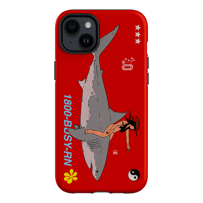 1800-Busy Rn in Red Printed Phone Cases iPhone 14 Plus / Armoured by Easty Beasty - The Dairy