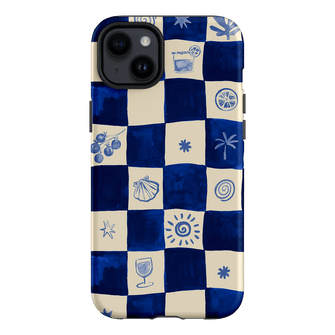 Afternoon Mezze Azure Printed Phone Cases iPhone 14 Plus / Armoured by Charlie Taylor - The Dairy