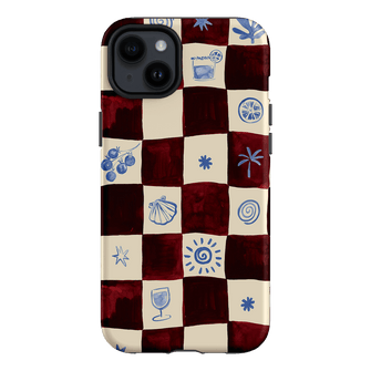 Afternoon Mezze Maroon Printed Phone Cases iPhone 14 Plus / Armoured by Charlie Taylor - The Dairy