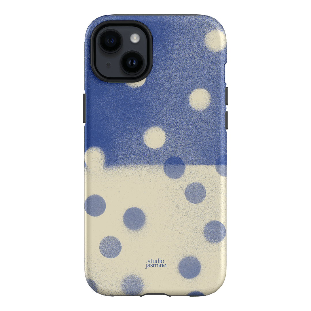 Bleu Polka Dot Printed Phone Cases iPhone 14 Plus / Armoured by Jasmine Dowling - The Dairy