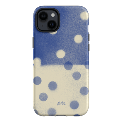 Bleu Polka Dot Printed Phone Cases iPhone 14 Plus / Armoured by Jasmine Dowling - The Dairy