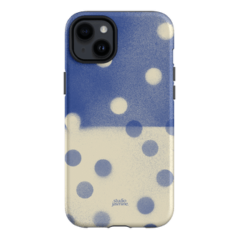 Bleu Polka Dot Printed Phone Cases iPhone 14 Plus / Armoured by Jasmine Dowling - The Dairy