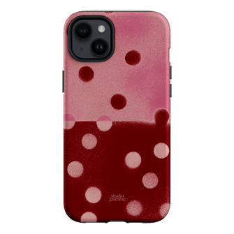 Cherry Polka Dot Printed Phone Cases iPhone 14 Plus / Armoured by Jasmine Dowling - The Dairy