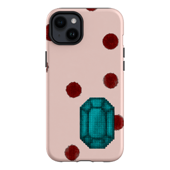 December Turquoise Printed Phone Cases iPhone 14 Plus / Armoured by Joiana - The Dairy