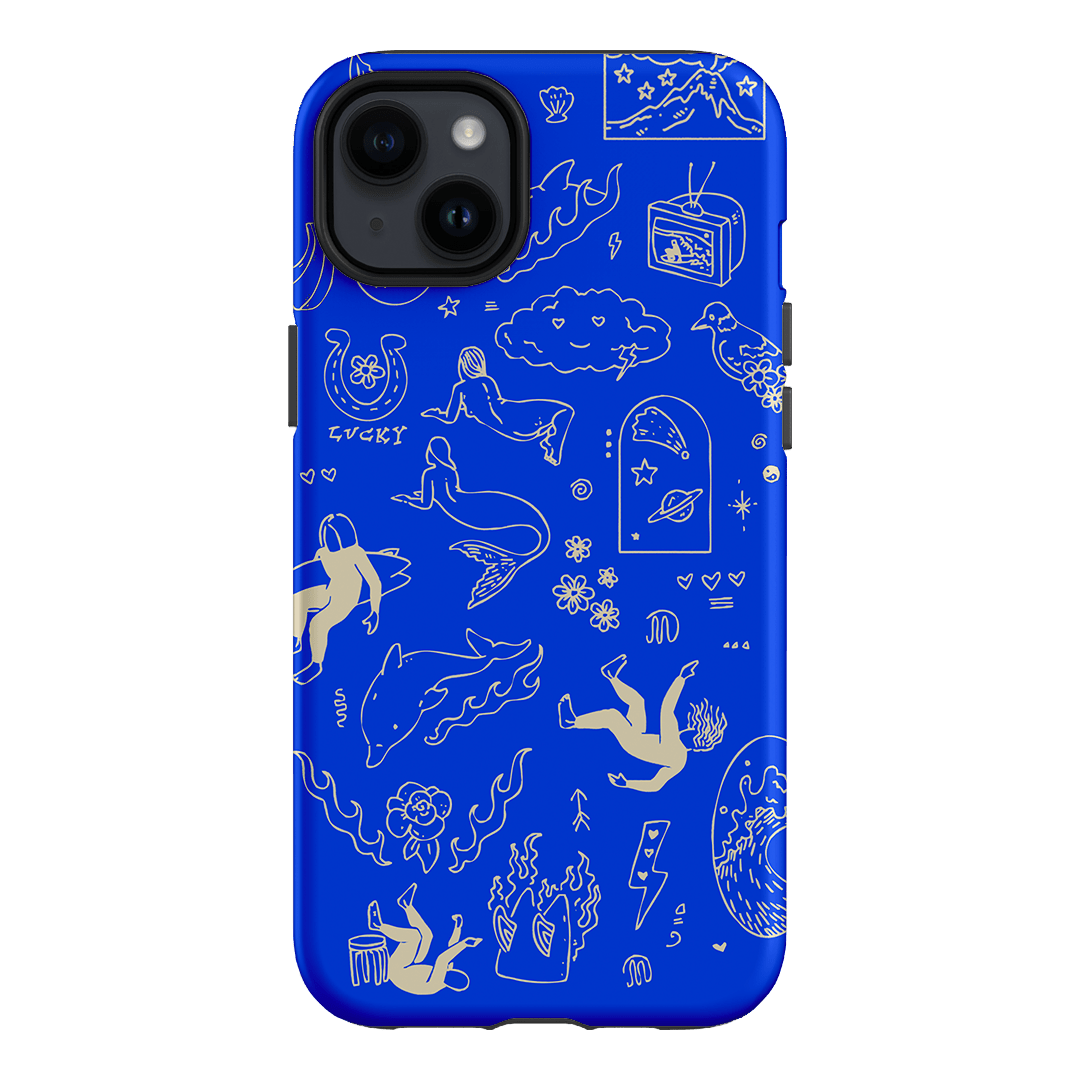 Easty Flash Blue Printed Phone Cases iPhone 14 Plus / Armoured by Easty Beasty - The Dairy