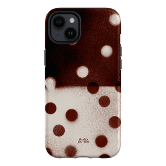 Espresso Polka Dot Printed Phone Cases iPhone 14 Plus / Armoured by Jasmine Dowling - The Dairy
