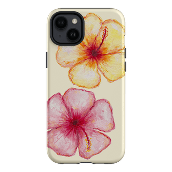 Hibiscus Flower Yellow Printed Phone Cases iPhone 14 Plus / Armoured by BG. Studio - The Dairy