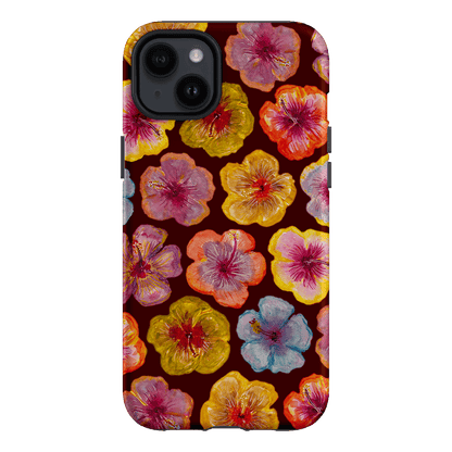 Hibiscus Holiday Rouge Printed Phone Cases iPhone 14 Plus / Armoured by BG. Studio - The Dairy