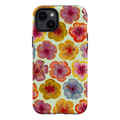 Hibiscus Holiday Sorbet Printed Phone Cases iPhone 14 Plus / Armoured by BG. Studio - The Dairy