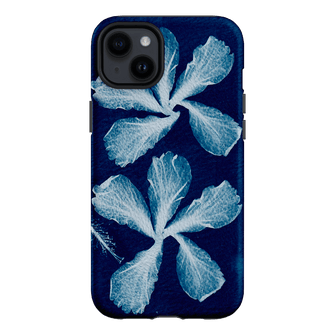 Hibiscus Cyanotype Printed Phone Cases iPhone 14 Plus / Armoured by Sally Hungerford - The Dairy