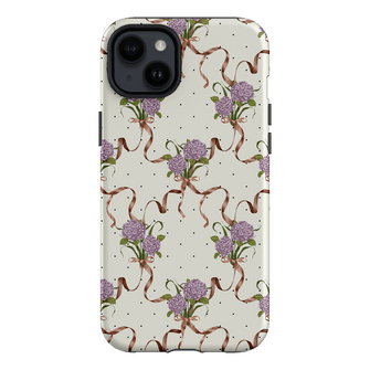 Hydrangea Ribbon Printed Phone Cases iPhone 14 Plus / Armoured by Veronica Tucker - The Dairy