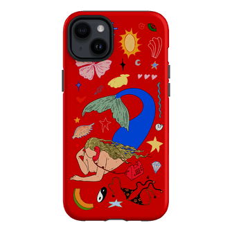 Mermaid Salad Scarlet Printed Phone Cases iPhone 14 Plus / Armoured by Easty Beasty - The Dairy