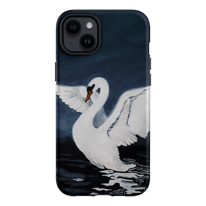 Midnight Swan Printed Phone Cases iPhone 14 Plus / Armoured by Lisa Hu - The Dairy