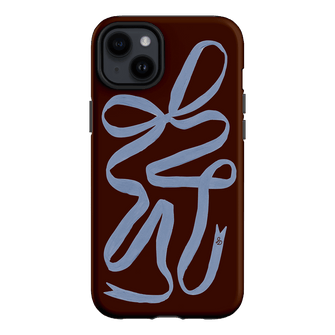 Mocha Ribbon Printed Phone Cases iPhone 14 Plus / Armoured by Jasmine Dowling - The Dairy