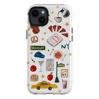 NYC White Printed Phone Cases iPhone 14 Plus / Armoured by BG. Studio - The Dairy