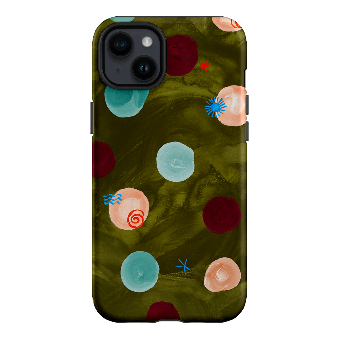 Olive Spot Printed Phone Cases iPhone 14 Plus / Armoured by Charlie Taylor - The Dairy