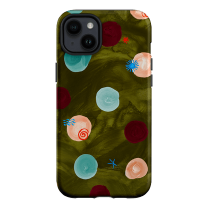 Olive Spot Printed Phone Cases iPhone 14 Plus / Armoured by Charlie Taylor - The Dairy