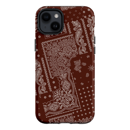 Paisley Cinnamon Printed Phone Cases iPhone 14 Plus / Armoured by The Dairy - The Dairy