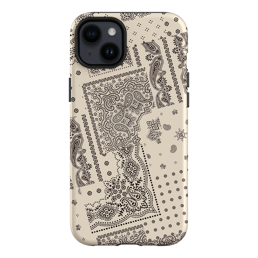 Paisley Ecru Printed Phone Cases iPhone 14 Plus / Armoured by The Dairy - The Dairy