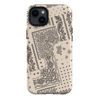 Paisley Ecru Printed Phone Cases iPhone 14 Plus / Armoured by The Dairy - The Dairy