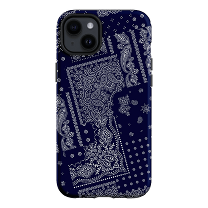 Paisley Indigo Printed Phone Cases iPhone 14 Plus / Armoured by The Dairy - The Dairy