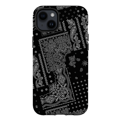 Paisley Noir Printed Phone Cases iPhone 14 Plus / Armoured by The Dairy - The Dairy