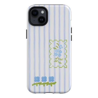 Patchwork Blue Printed Phone Cases iPhone 14 Plus / Armoured by Kayla Carr - The Dairy