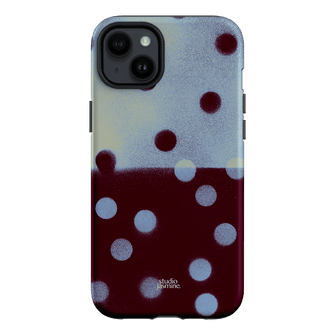 Plum Polka Dot Printed Phone Cases iPhone 14 Plus / Armoured by Jasmine Dowling - The Dairy