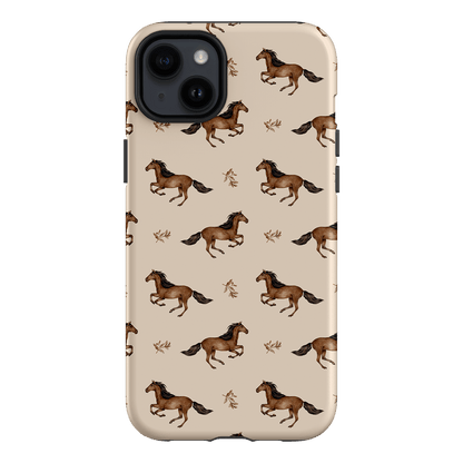 Running Horse Printed Phone Cases iPhone 14 Plus / Armoured by Kasiags Art - The Dairy