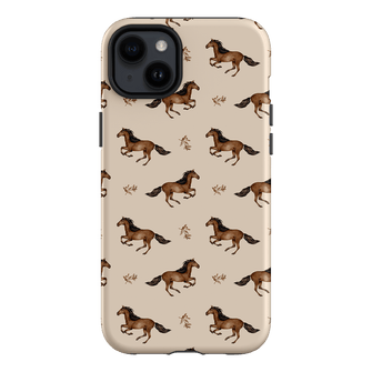 Running Horse Printed Phone Cases iPhone 14 Plus / Armoured by Kasiags Art - The Dairy