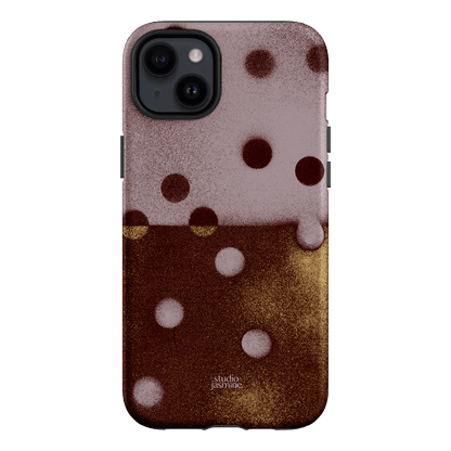 Rust Polka Dot Printed Phone Cases iPhone 14 Plus / Armoured by Jasmine Dowling - The Dairy