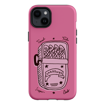 Sardine Social Pink Printed Phone Cases iPhone 14 Plus / Armoured by The Dairy - The Dairy
