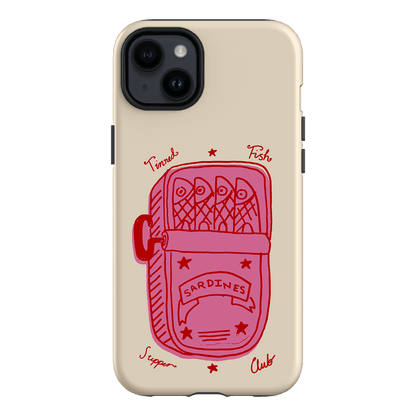 Sardine Social Red Printed Phone Cases iPhone 14 Plus / Armoured by The Dairy - The Dairy