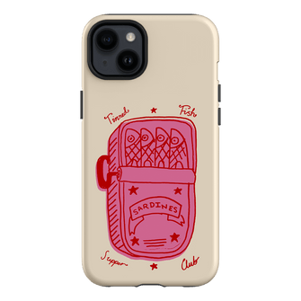 Sardine Social Red Printed Phone Cases iPhone 14 Plus / Armoured by The Dairy - The Dairy
