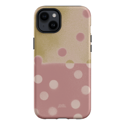 Strawberry Polka Dot Printed Phone Cases iPhone 14 Plus / Armoured by Jasmine Dowling - The Dairy