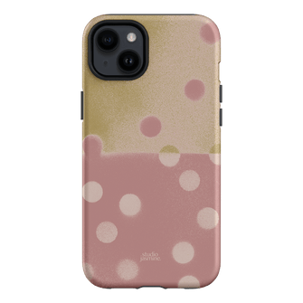 Strawberry Polka Dot Printed Phone Cases iPhone 14 Plus / Armoured by Jasmine Dowling - The Dairy