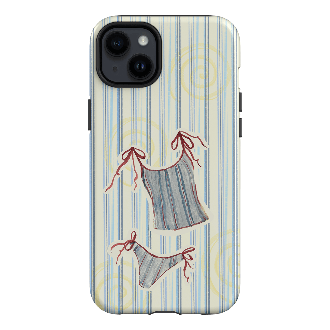 Stripe Tankini Printed Phone Cases iPhone 14 Plus / Armoured by Kayla Carr - The Dairy