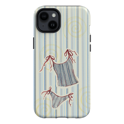 Stripe Tankini Printed Phone Cases iPhone 14 Plus / Armoured by Kayla Carr - The Dairy