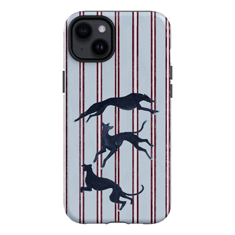 Stripey Hounds Printed Phone Cases iPhone 14 Plus / Armoured by Lisa Hu - The Dairy