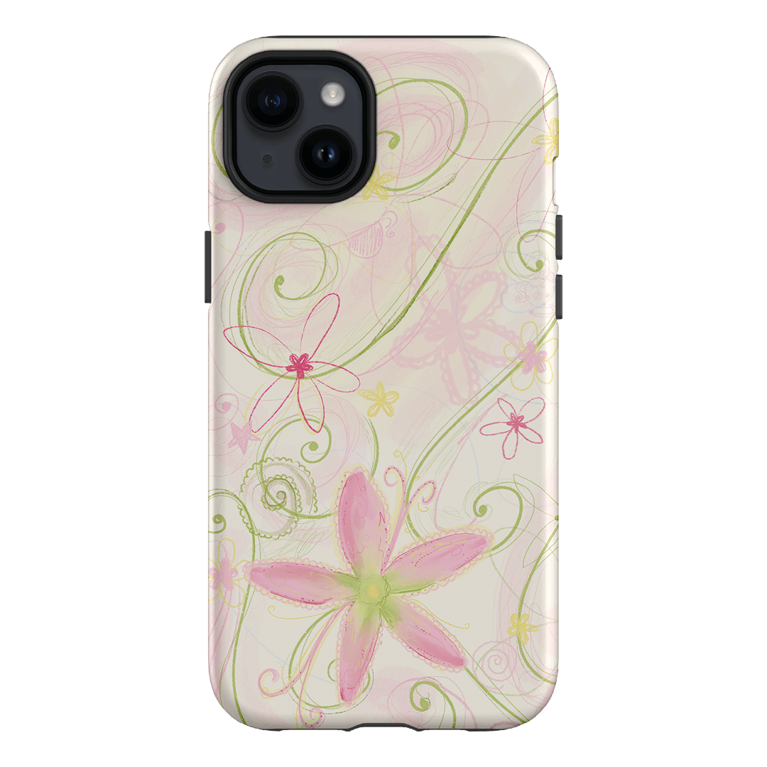 Swirl Pink Printed Phone Cases iPhone 14 Plus / Armoured by Kayla Carr - The Dairy