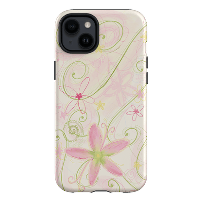 Swirl Pink Printed Phone Cases iPhone 14 Plus / Armoured by Kayla Carr - The Dairy
