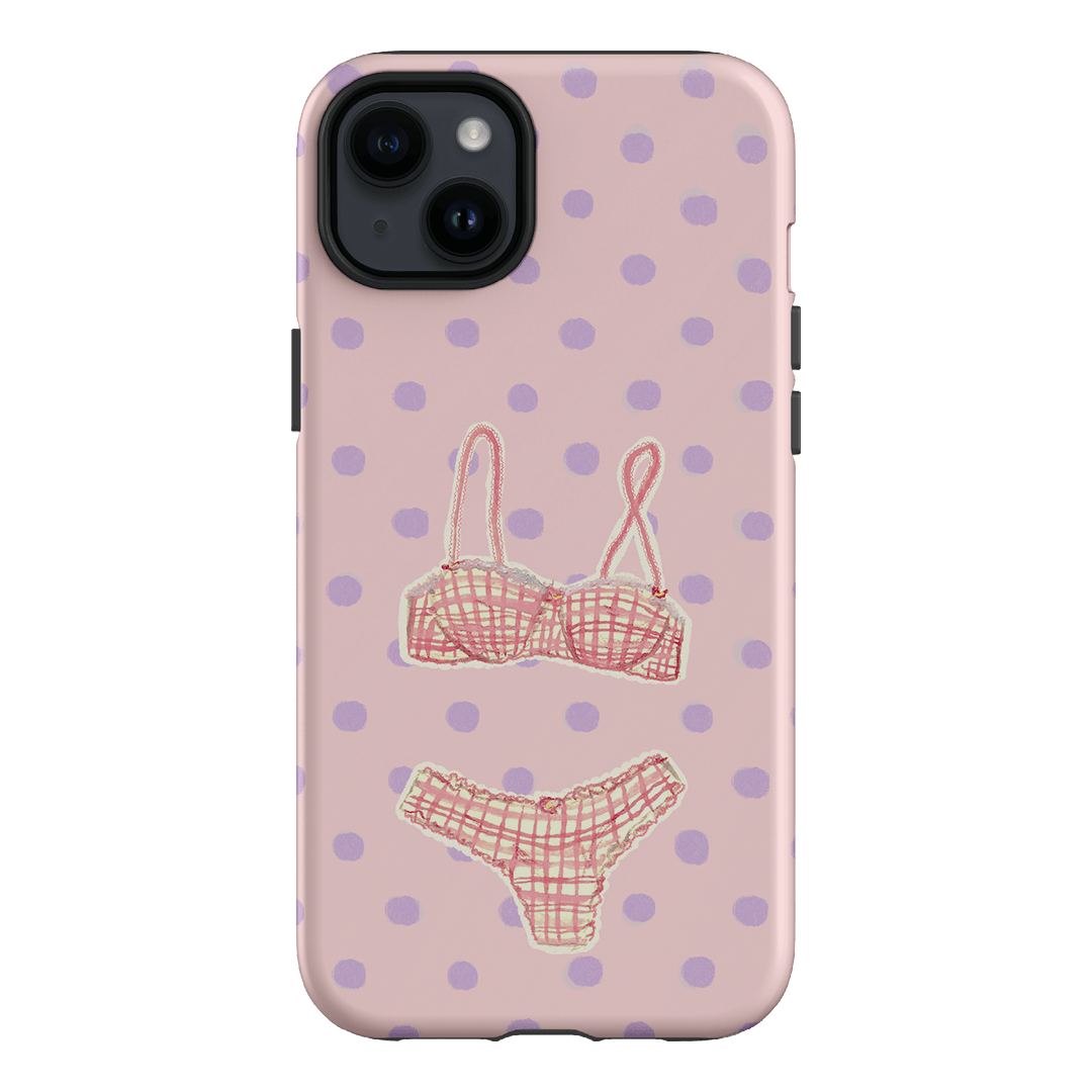 Vintage Gingham Printed Phone Cases iPhone 14 Plus / Armoured by Kayla Carr - The Dairy
