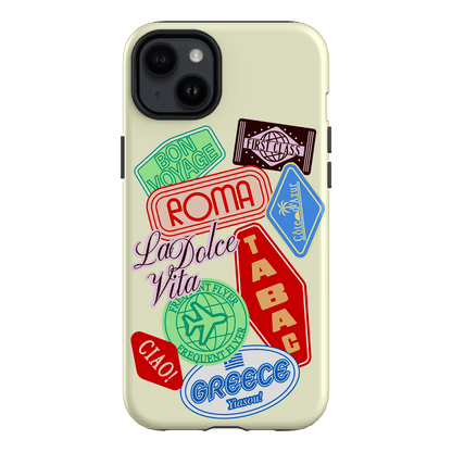 Well Travelled Printed Phone Cases iPhone 14 Plus / Armoured by The Dairy - The Dairy