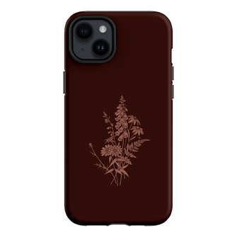 Wildflowers Mocha Printed Phone Cases iPhone 14 Plus / Armoured by Typoflora - The Dairy