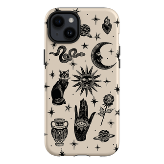 Astro Flash Beige Printed Phone Cases iPhone 14 Plus / Armoured by Veronica Tucker - The Dairy