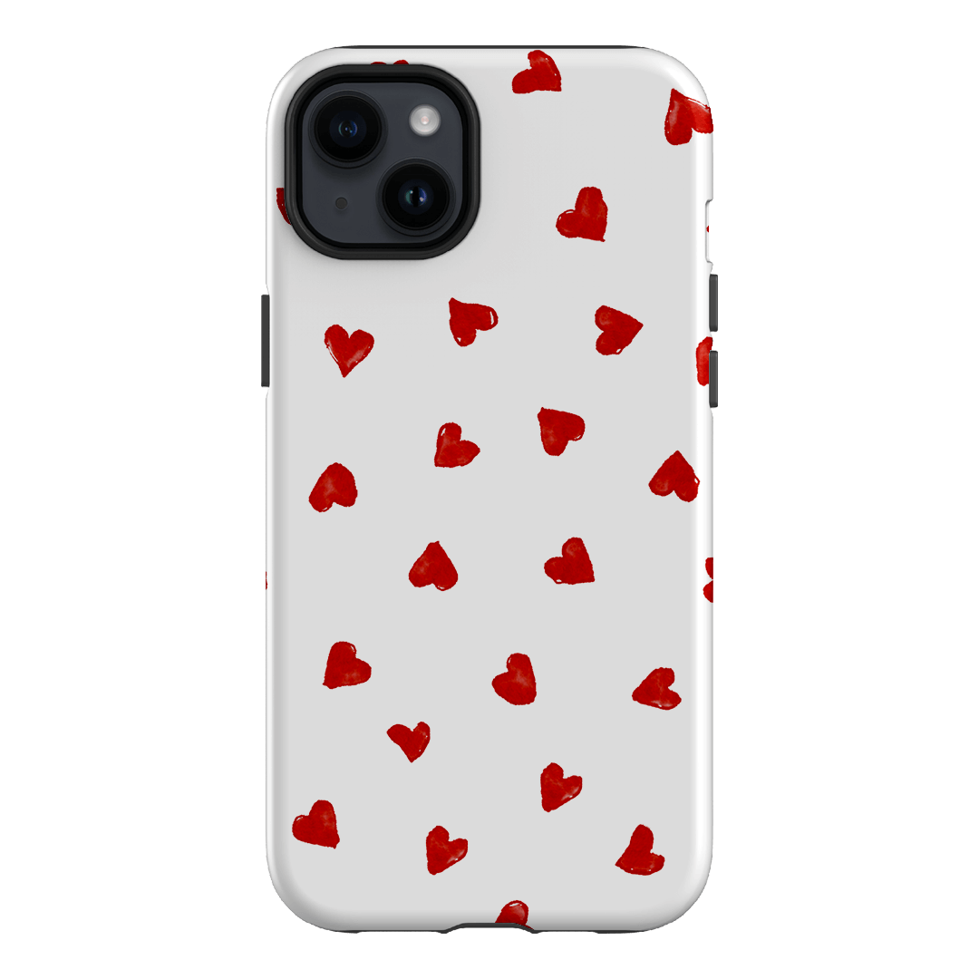 Love Hearts Printed Phone Cases iPhone 14 Plus / Armoured by Oak Meadow - The Dairy